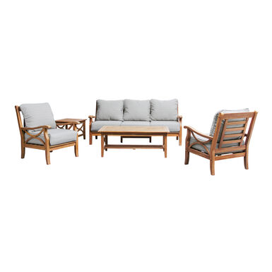 Mendocino Teak Wood 5 Piece Outdoor Furniture Set