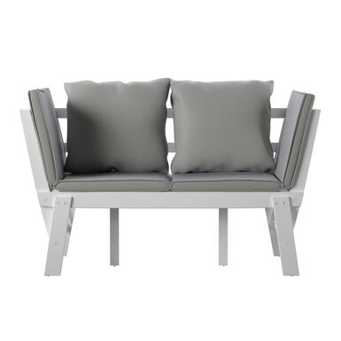 Vallarta Acacia Wood Convertible Outdoor Loveseat