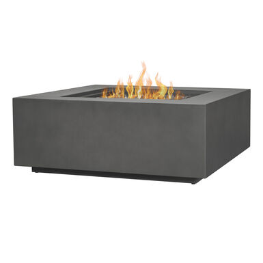 Malta Square Steel Gas Fire Pit Table