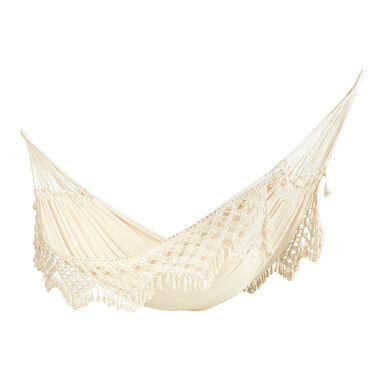 Adrienne Cotton Macrame Tassels 13 Foot King Size Hammock