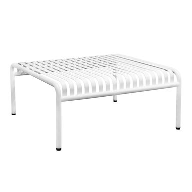 Isaiah Square Slatted Steel Outdoor Coffee Table