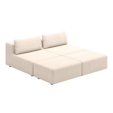 Arnold Sunbrella Waterproof 4 Piece Outdoor Chaise Loveseat Set