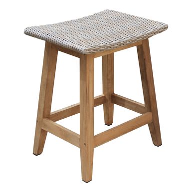 Nash Teak Wood Outdoor Counter Stool Set Of 2