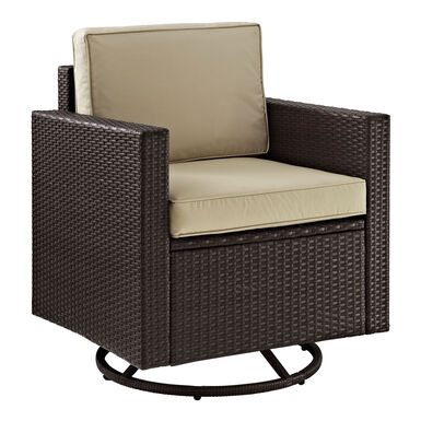 Pinamar All Weather Wicker Outdoor Swivel Rocking Chair