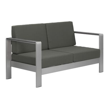 Coronado Silver Metal Outdoor Loveseat