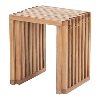 Jacobson Natural Wood Outdoor Extendable Side Table