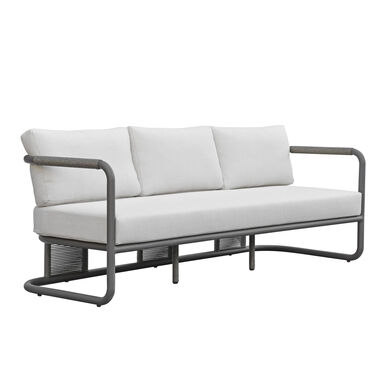 Nomi Gray Metal and Rope Outdoor Sofa