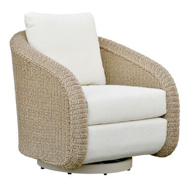 Axis Natural All Weather Wicker Outdoor Swivel Chair