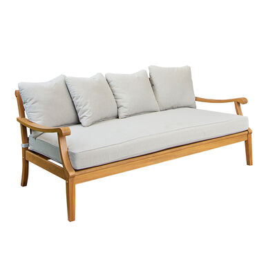 Woven Teak Wood Outdoor Daybed with Cushion