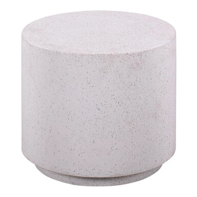 Fabian Round Faux Terrazzo Outdoor Side Table
