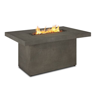 Ventura Glacier Gray Faux Stone Gas Fire Pit Table
