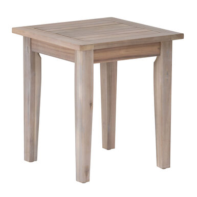Lalani Natural Slatted Acacia Wood Outdoor Side Table