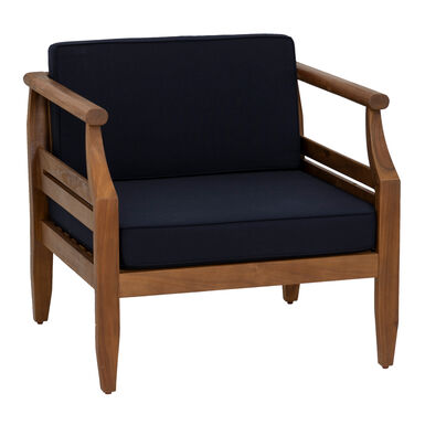 Lucia Natural Acacia Wood Mid Century Outdoor Chair 2 Piece Set