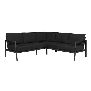Palawan Black Aluminum 2 Piece Outdoor Sectional Sofa