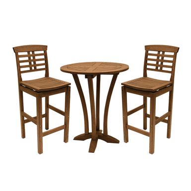 Oreton Round Eucalyptus Wood Outdoor Pub Collection